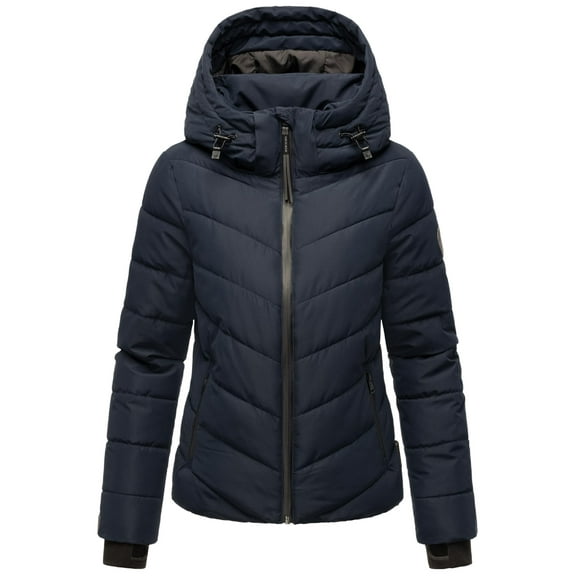 Marikoo Women's Quilted Puffer Winter Jacket with Hood - Weather-Resistant - Samuiaa XVI