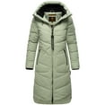 thumbnail image 1 of Marikoo Women's Knee-Length Quilted Winter Jacket with Hood - Benikoo, 1 of 9