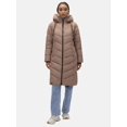 thumbnail image 1 of Marikoo Women's Long Winter Jacket with Hood - Weather-Resistant - Sahnekatzii XIV, 1 of 11