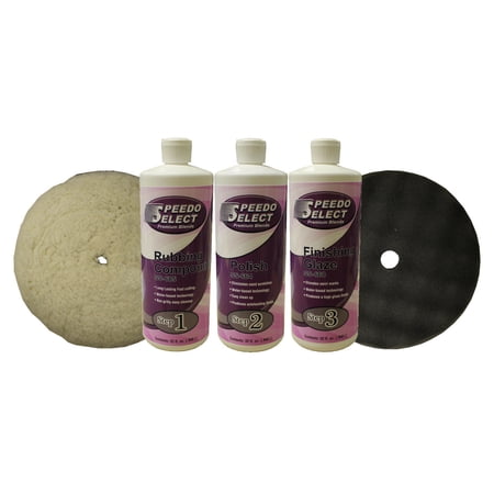 Steps 1, 2 & 3 Auto Polishing System, SS-685, SS-664 & SS-668, Qt. Each & Pads