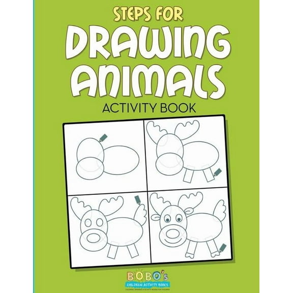 Steps for Drawing Animals Activity Book, (Paperback)