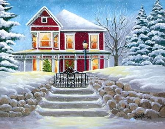 Steps to Christmas Canvas Art - Julie Peterson (22 x 28)