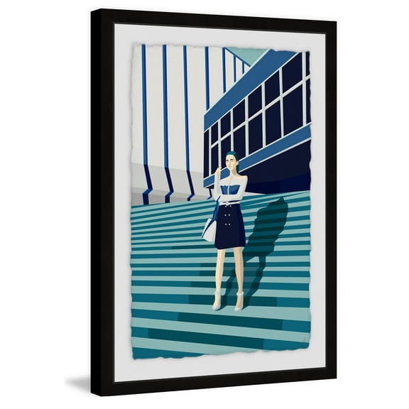 Steps to Fashion Framed Painting Print