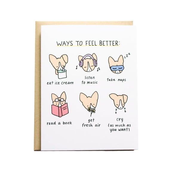 Steps to Happiness Feel Better Card