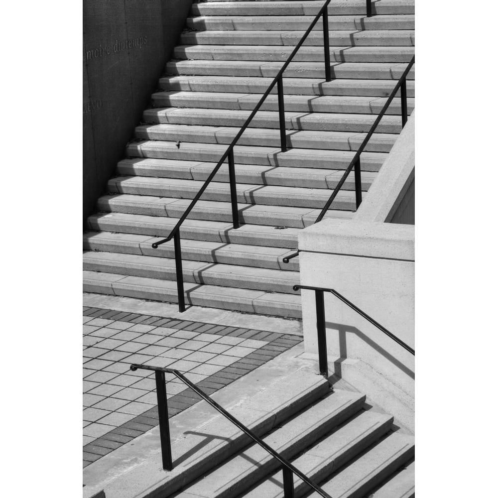 Steps with a handrail; Ottawa Ontario Canada Poster Print