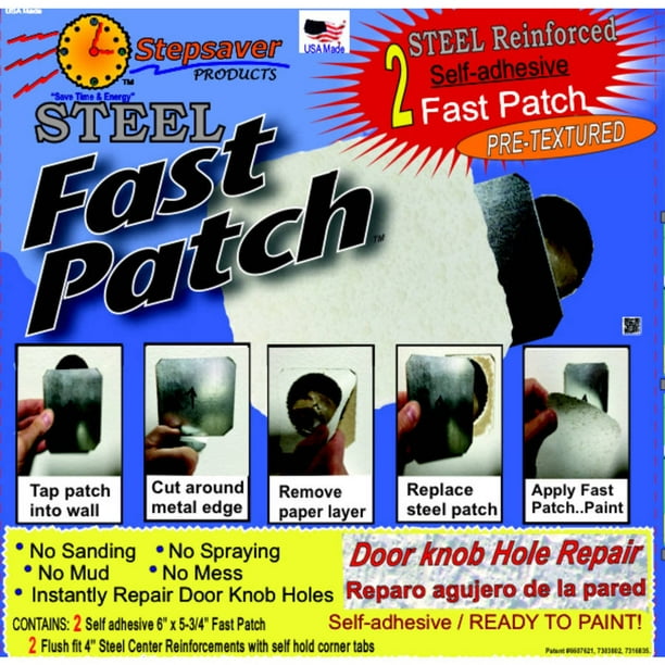 Stepsaver Products Steel Fast Patch PreTextured Wall Patch Kit