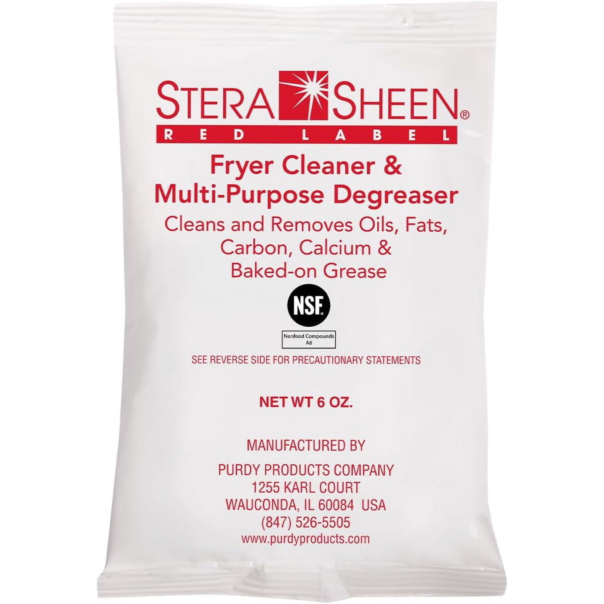 Stera Sheen Red Label Fryer Cleaner and Degreaser Cleaning Powder