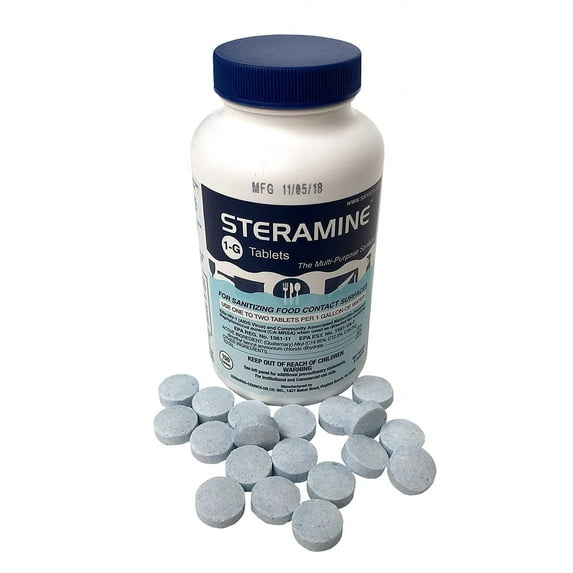 Steramine Sani Tabs, 8 Oz, Carton Of 6