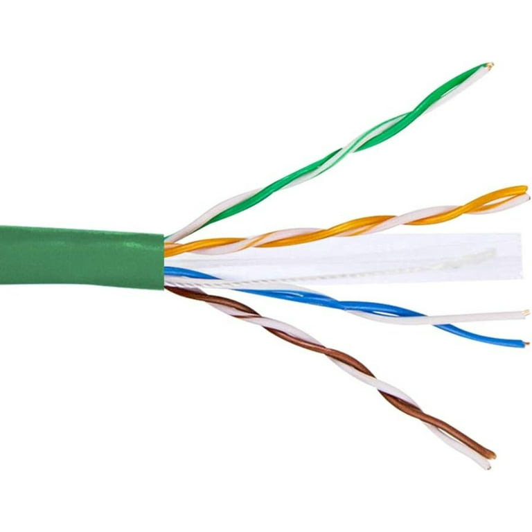 Steren 1000ft 23/4 CAT6 UTP ETL CMP Solid Cable - Reel-In-Box - Green 