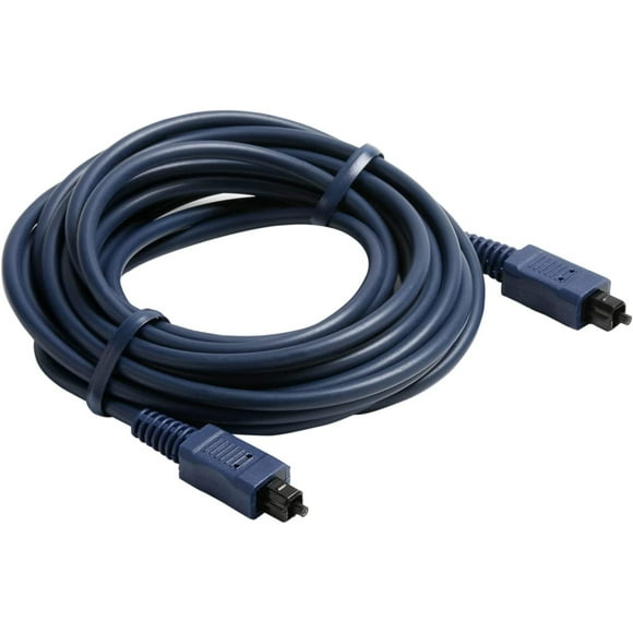 Steren 12ft Blue Toslink Digital Optical Audio Cable - Pristine Sound Quality for Your Home Theater and Audio Systems