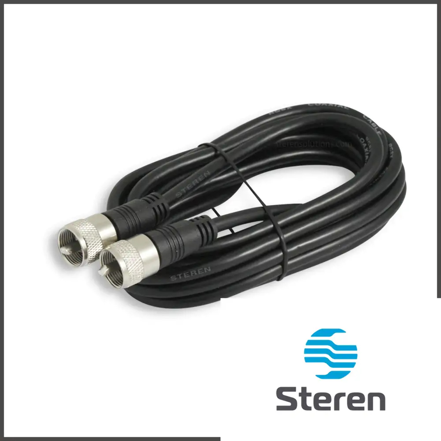 Steren 12ft UHF-UHF Mini-RG8x Cable - image 1 of 2
