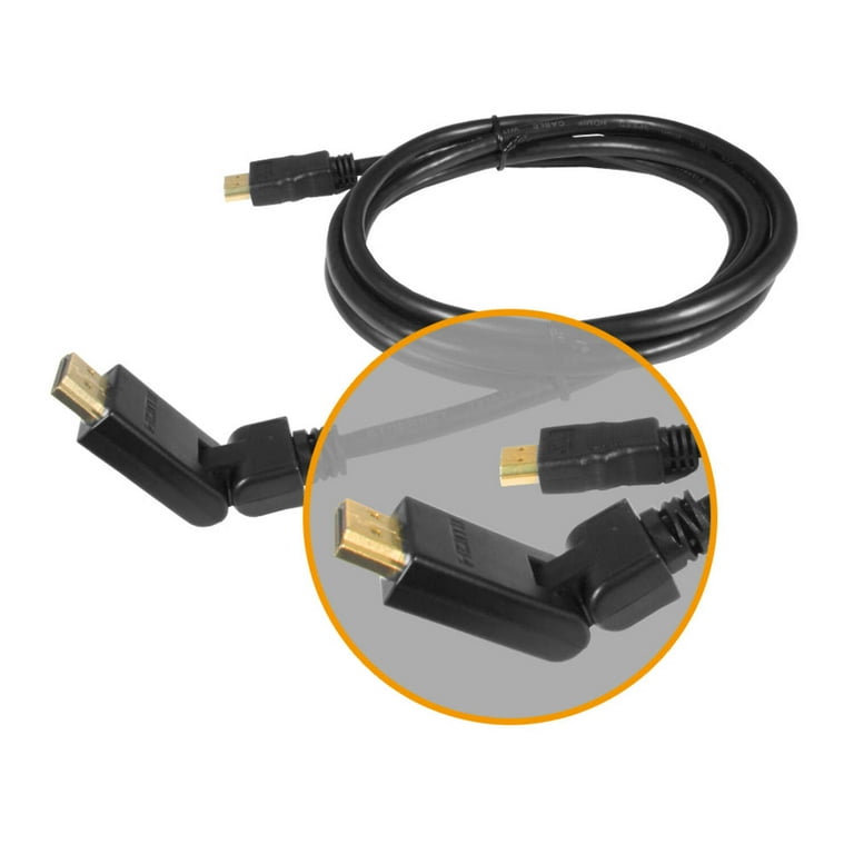 Steren 6ft Swivel HDMI High Speed with Ethernet Cable – 4K UHD