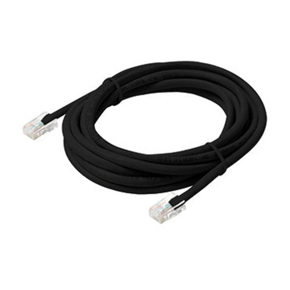 Steren 3ft Cat5e Patch Cord Non-Booted UTP cULus Black | Enhanced Performance and Durability