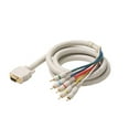thumbnail image 1 of Steren 6ft VGA to 5-RCA RGB HV Component Video Cable – High-Resolution RGBHV Display Cord with Gold Connectors, Ivory, 1 of 2