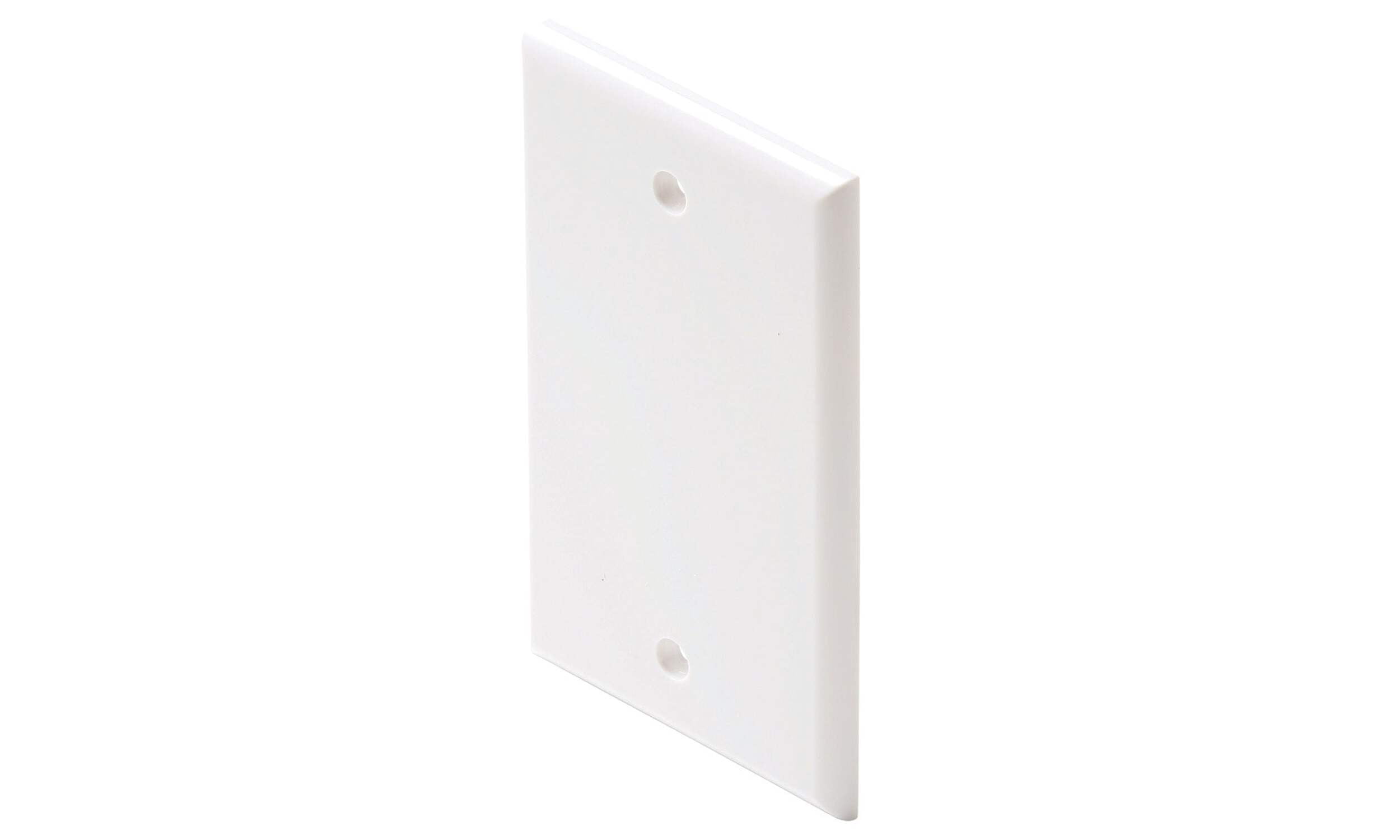 Steren Blank TV Wall Plate with High-Impact Plastic in White - Walmart.com