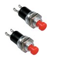 thumbnail image 1 of Steren SPST Momentary NO Round Mini Push Button Red - 2 Pack, 1 of 1