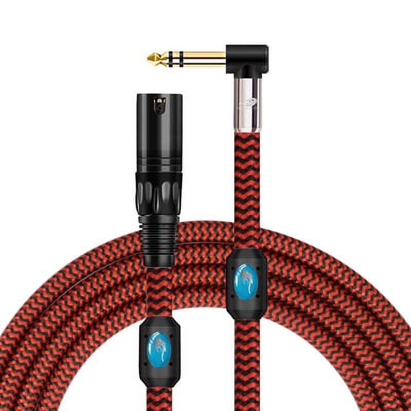 Stereo 1/4'' TRS 6.35mm to XLR Male 3Pin Audio Cable for Amplifier