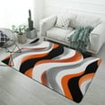 thumbnail image 1 of Stereo Abstract Line Gradient Soft Comfy Area Rugs Carpet Suitable Flannel for Living Room Kitchen Bedroom Laundry Room Home Decorations, 1 of 6