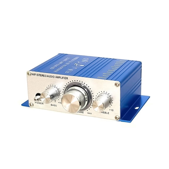 Stereo Amplifier Hi-Fi 12V Mini Auto Car Power Amplifier Stereo Amplifier CD DVD MP3 Input For Motorcycle Boat Home