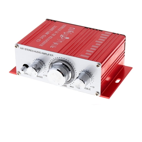 Stereo Amplifier Hi-Fi 12V Mini Auto Car Power Amplifier Stereo Amplifier CD DVD MP3 Input For Motorcycle Boat Home