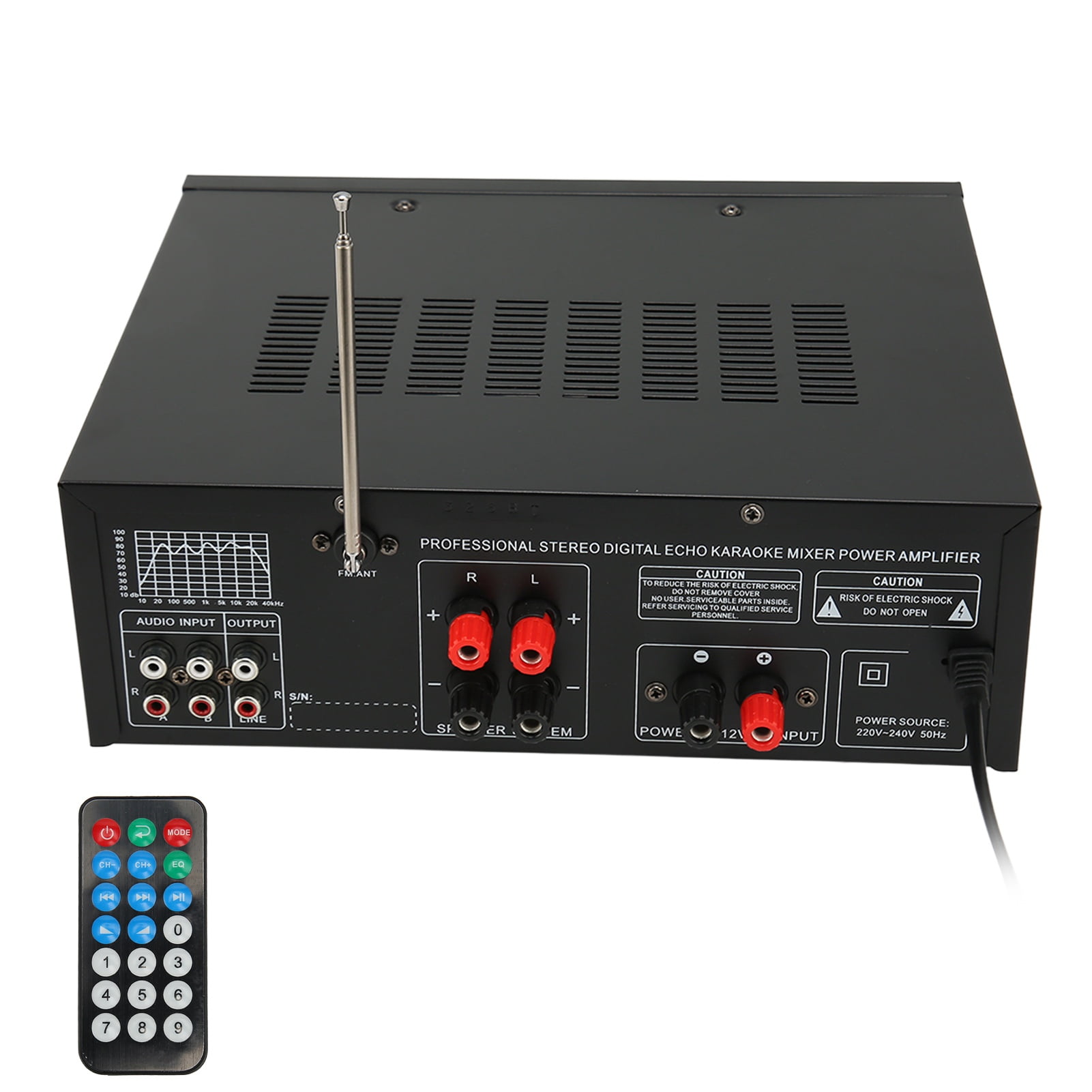 Stereo Audio , 300W Audio Home Theater Speaker Subwoofer Audio Receiver, EQ Equalizer Digital