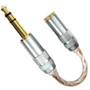 Stereo Balanced Conversion Wire 6.35mm to 4.4mm Cable Dongle Adapter Cord Line for Enhancing Sound Quality 15cm