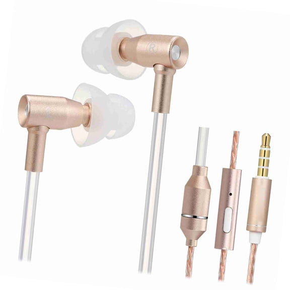 Stereo Binaural  Headphones 3.5mm Wired Antiradiation Air Tube Phone Headset With Microphone