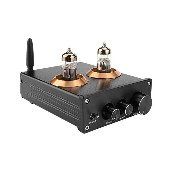 Stereo Bluetooth 4.2 Tube Preamplifier HiFi Amplifier Pre Amp with Treble Bass Tone Adjustment ,Easy Installation