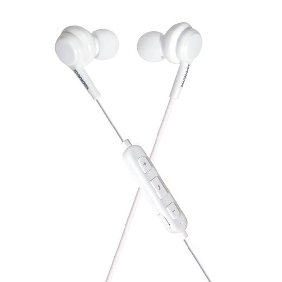 Stereo Earphones with Extreme Bass & Bluetooth Wireless Technology, White