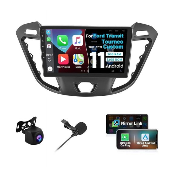 Torovo Car Radio Stereo Ford Transit tourneo custom 2012-2021 Android 2+32G