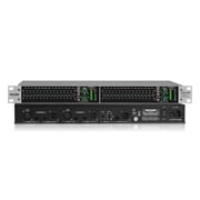 Stereo Graphic Equalizer 15-Band EQ for Home Audio System, Rack Mount Dual Channel Pro DJ Equalizer with Subwoofer Output, Noise Reduction EQX-215S