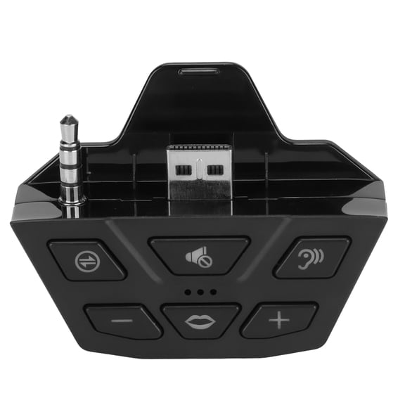 Stereo Headset Adapter Professional Gamepad Headphone Converter with 3.5mm Jack for Controller