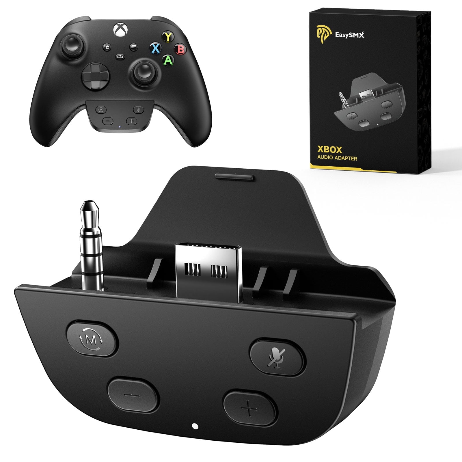Stereo Headset Adapter for xbox One/One S/x Controller,BROUJOY Wireless Audio Adapter Compatible