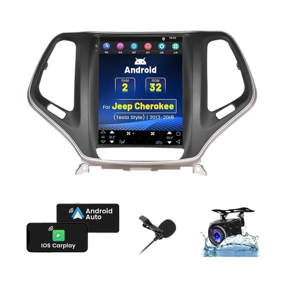 Stereo Jeep Cherokee 2013-2018 Android Carplay GPS 2+32G