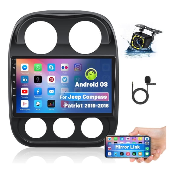 Stereo Jeep Compass 2010-2016 Android Carplay GPS 2+32G
