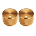 thumbnail image 1 of Stereo Knob, 20*6*15.5 mm Aluminium Alloy, Volume Control Knobs, Golden 2Pcs, 1 of 4