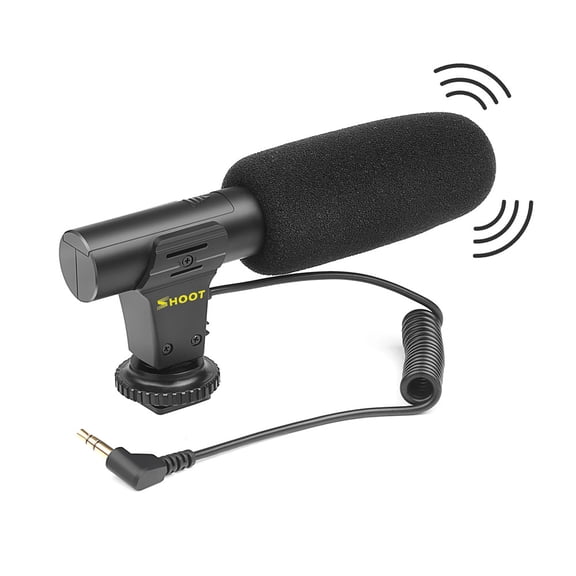 Stereo Microphone,Camera Dv Video With 3.5mm Mount Portable Condenser Stereo 3.5mm Mount Camera Condenser Stereo Mic Dv Video Studio Mic With 3.5mm Mount Camera Dv Stereo Mic With Bortt Buzhi