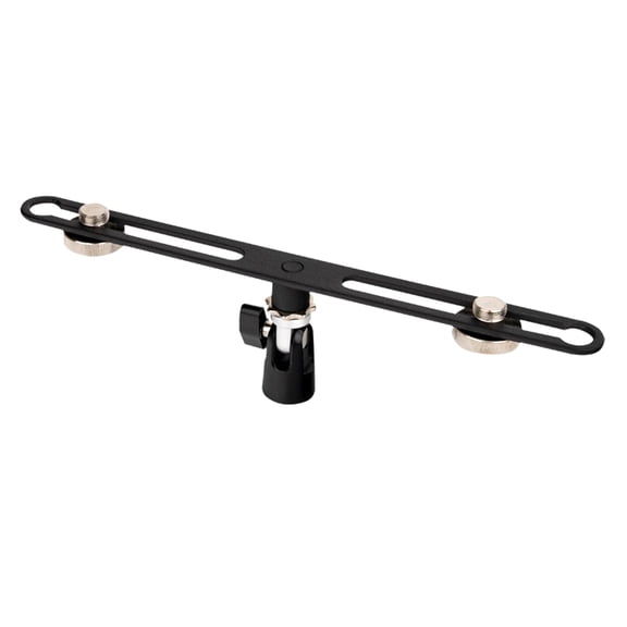 Stereo Microphone Rod for 2 Microphones Studio Recording Mic Stand Microphones Double Mount Extension Bracket