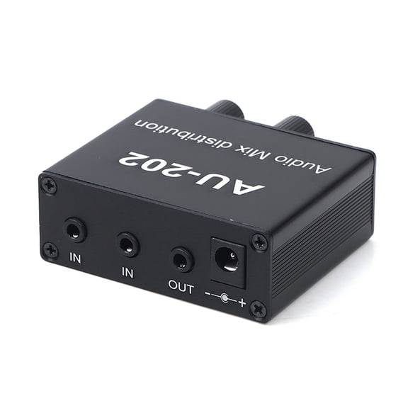 Stereo Mixer Distributor for Headphone External Power AMP Volume Independent Control ,Bass & Treble Control