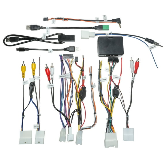 Stereo Radio Replacement Interface Adapter for 2000-2022 Toyota Lexus, w/ Steering Wheel Control,NAV Output AUX Input Retention