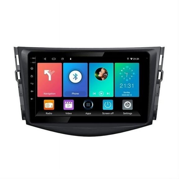 Torovo Car Radio Stereo Ram 2gb Android 10 for Toyota Rav4 2007-2012 Gps