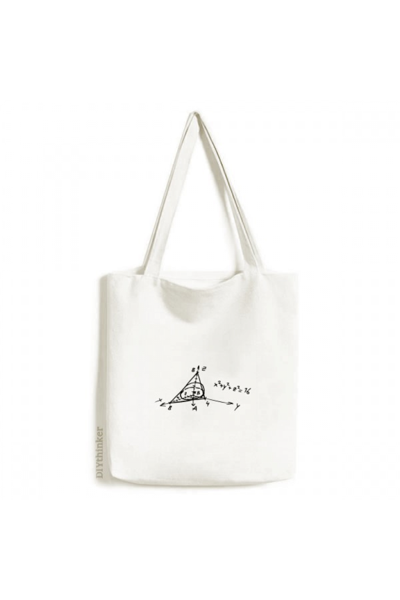 Stereo Side Formula Function Tote Canvas Bag Shopping Satchel Casual Handbag