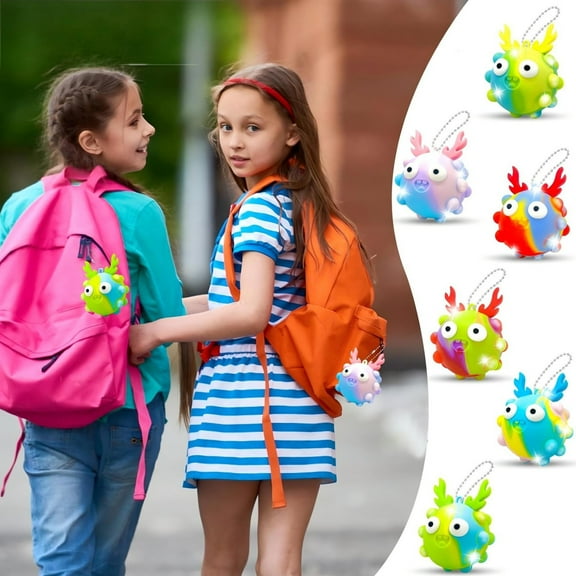 Stereo Silicone Stress Relief Ball Keychain, Squeezing Mouse Killing Toy, Portable Stress Venting Ball, Sensory Fidget Toy, Soft Silicone Keychain, Office Relaxation Tool, Fun Stress Reliever