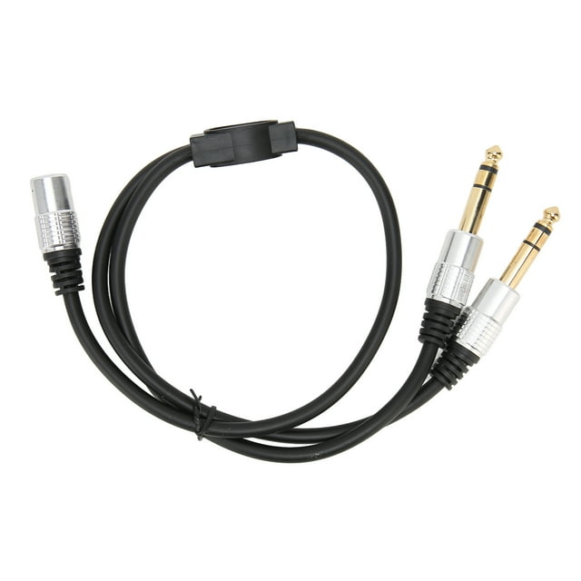 Stereo Splitter Y Cable Dual Channel 3.5mm Female to Dual 6.35mm Male Y ...