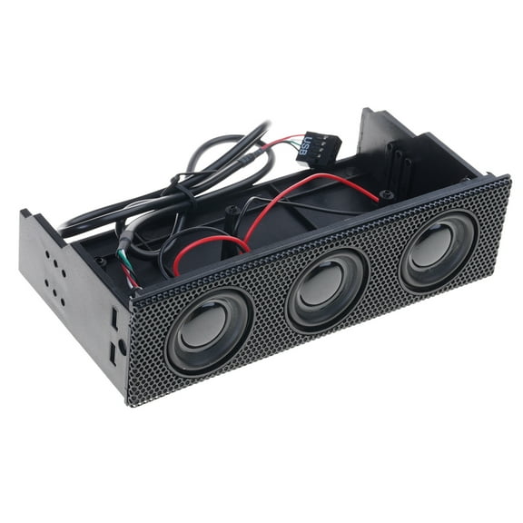 Stereo Surround Speaker PC Front Panel Computer for Case Connection Built In Mini Mic Music Loudspeakers Channel Accesso