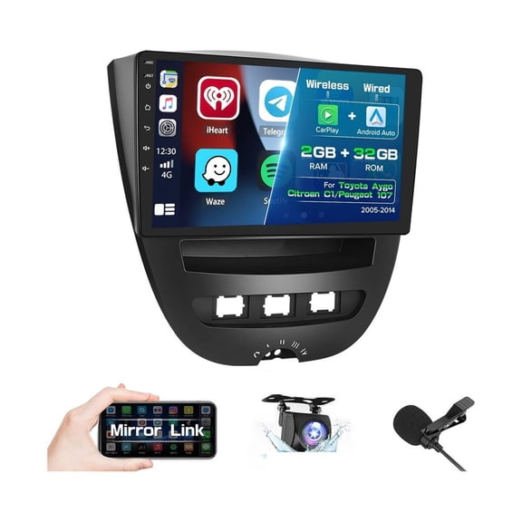 Stereo Toyota Aygo/Peugeot 107/Citroen C1 2005-2014 2+32G