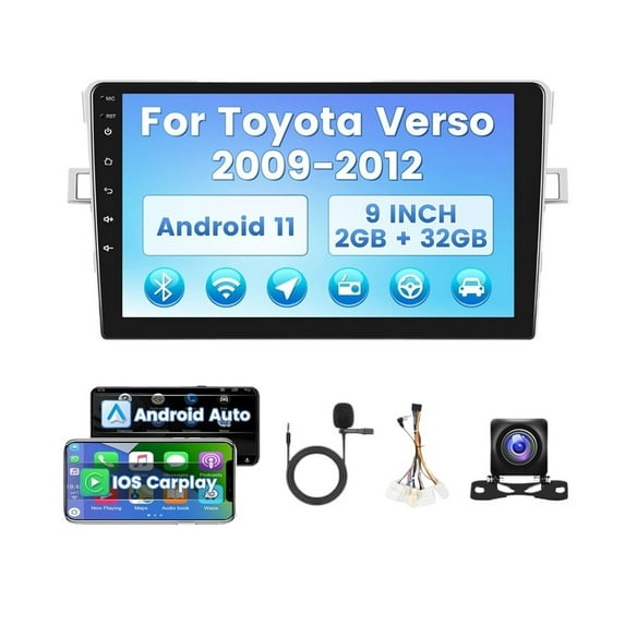 Stereo Toyota Corolla Verso 2009-2012 Android Carplay 2+32G