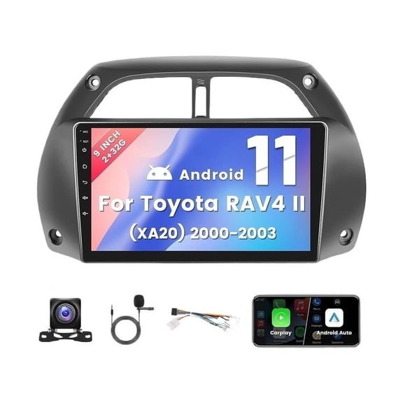 Torovo Car Radio Stereo Toyota RAV4 II (XA20) 2000-2003 Android Carplay 2+32G