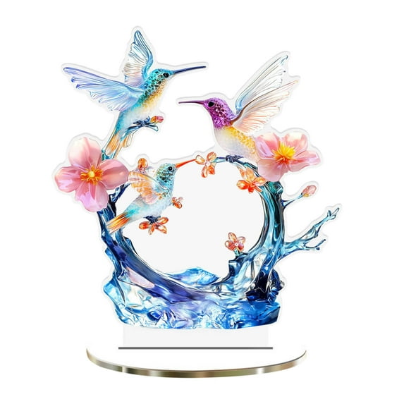 Stereoscopic Colorful Branches Flying Birds Desktop Tabletop Home Decorative Ornaments, Xinsrenus Under $5! Stereoscopic Colorful Branches Flying Birds