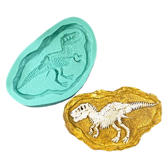 Stereoscopic Dinosaur Fossils Mold Make Scented Figure Wax Table Ornament Soap Pendant Bachelor Party